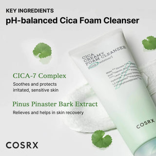 COSRX - Cica Creamy Foam Cleanser 150ml - Koreabe
