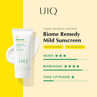 UIQ - Biome remedy Mild Sun Cream SPF50+ PA++++ 50ml - Koreabe