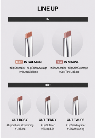 Two Slash Four - Sculpt Lip Shaper - 5 Colors