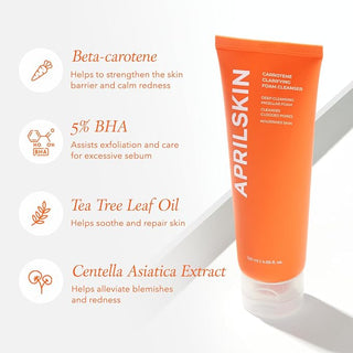 Aprilskin - Пенка для умывания против акне Real Carrotene 120 мл