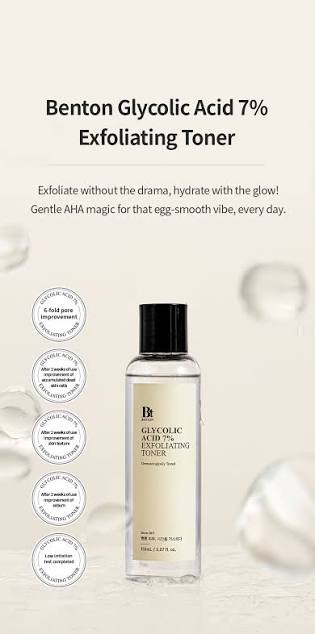 Benton - Glycolic Acid 7% Exfoliating Toner 150ml