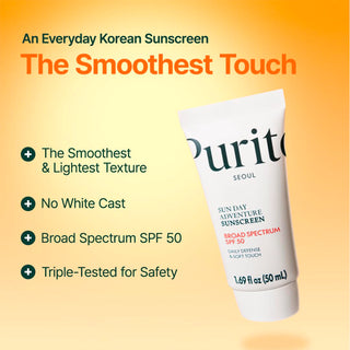Purito - Sun Day Adventure Sunscreen Broad Spectrum SPF50+ 60ml