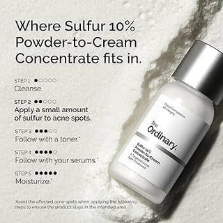The Ordinary - Sulfur 10% Powder to Cream Concentrate 5ml