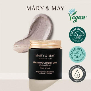 Mary&May - Blackberry Complex Glow Wash Off Pack 125g - Koreabe