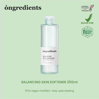 Ongredients - Balancing Skin Softener 250ml - Koreabe