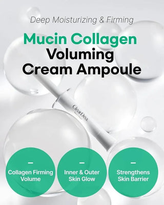 Cleardea - Mucin Collagen Voluming Cream Ampoule 4mlx2 - Koreabe