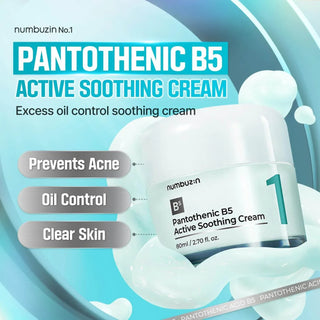 Numbuzin - Pantothenic B5 Active Soothing Cream 80ml - Koreabe