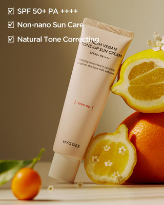 Hyggee - Солнцезащитный крем Fresh Vegan Tone Up SPF50+ PA++++ 50 мл