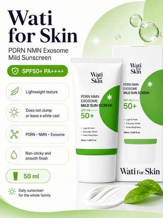 Wati For Skin - Мягкий солнцезащитный крем PDRN NMN Exosome SPF PA++++ 50мл