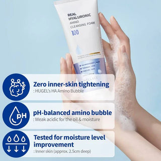 Wellage - Real Hyaluronic Очищающая пенка 150мл