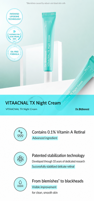 Dr Different - Vitaacnal TX Ночной крем 20мл
