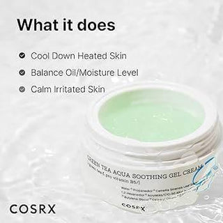 COSRX - Green Tea Aqua Soothing Gel Cream 50ml - Koreabe