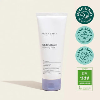 Mary & May - White Collagen Cleansing Foam 150ml - Koreabe