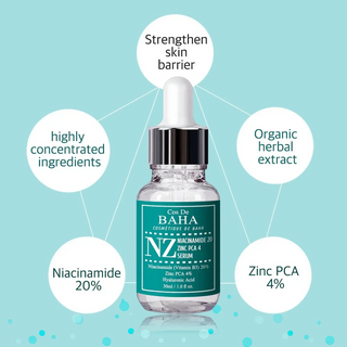 Cos De Baha - Niacinamide 20% Zinc PCA 4% 30ml - Koreabe