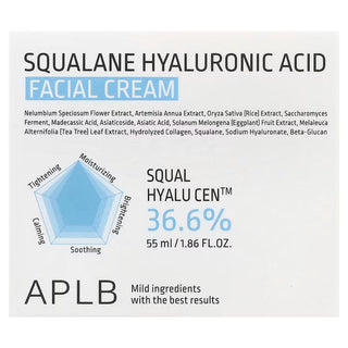 APLB - Squalane Hyaluronic Acid Facial Cream 55ml