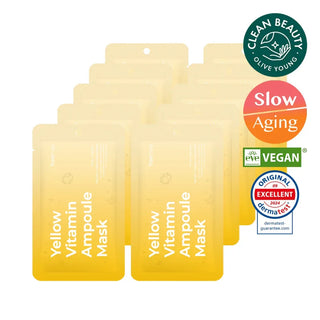 Freemay - Yellow Vitamin Ampoule Mask 10ea - Koreabe