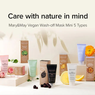 Mary & May - Vegan Wash Off Mask Mini Set (30g x 5) - Koreabe