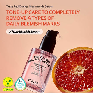 t'else - Red Orange Niacinamide Serum 30ml - Koreabe