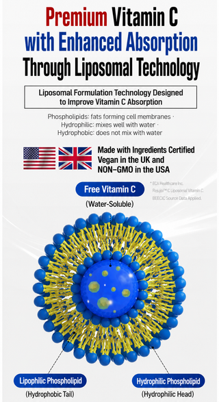 Vitamin Village - Премиальный липосомальный витамин С Мега C 30 шт.