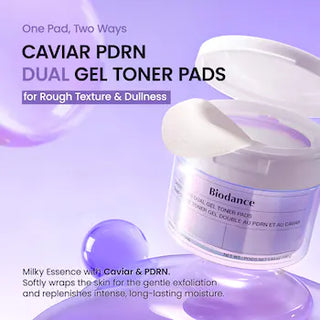 Biodance - Caviar PDRN Dual Gel Toner Pads 60ea