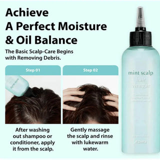 Apieu - Mint Scalp Hair Vinegar 200ml - Koreabe