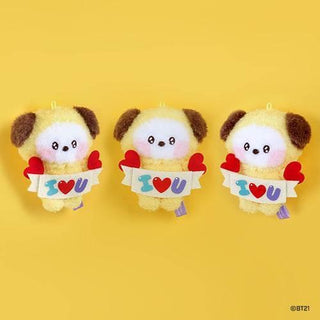 BT21 minini doll key ring [Allover / I LOVE YOU] - CHIMMY - Koreabe