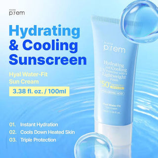 Make Prem - Солнцезащитный крем Hyal Water Fit Sun Cream 100 мл