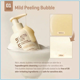 Somebymi - Мягкая пенка-пилинг Lacto Soy Bubble Cleanser, 180 мл