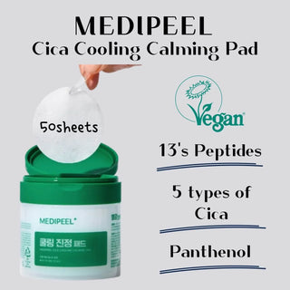 Medipeel - Cica Cooling Calming Pad 50ea - Koreabe