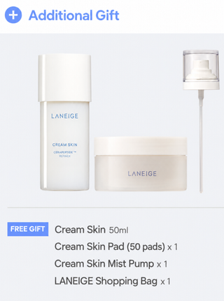 Laneige - Cream Skin Cerapeptide Refiner 170ml + Refill 130ml Set