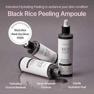 Mixsoon - Деликатный эксфолиант для лица с экстрактом черного риса Black Rice Ampoule, 100 мл