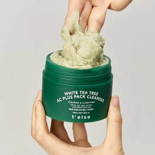 t'else - White Tea Tree AC Plus Pack Cleanser 100ml - Koreabe