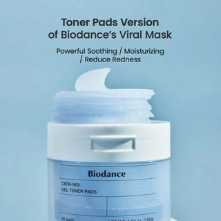 Biodance - Cera Nol Gel Toner Pads 60ea - Koreabe