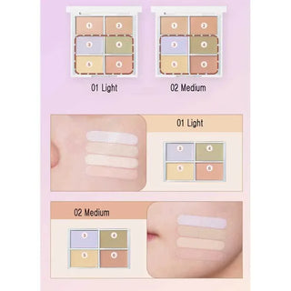 WakeMake - Defining Cover Conceal-Fit Palette 9g - 2 Colors - Koreabe