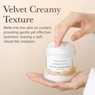 Mary & May - Shea Butter & Rice Bran Body Cream 250ml - Koreabe