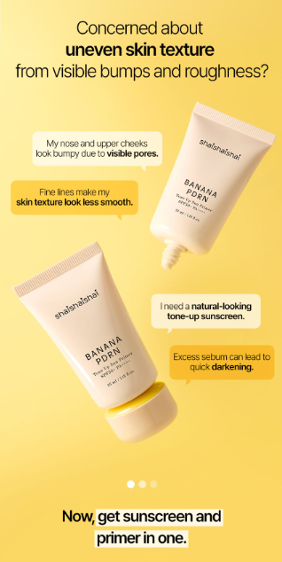 Shaishaishai - Banana PDRN Тональная основа под макияж с SPF50+ PA++++ 35мл