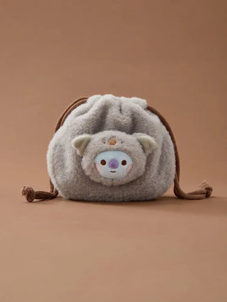 BT21 - More Fluffy Face Plush String Pouch - Koreabe