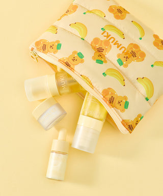Mumuki - Honey Banana BDRN 4 Mini Set (Bubble Mask 25ml + Ampoule 10ml + Cream 15ml + Mist 30ml)