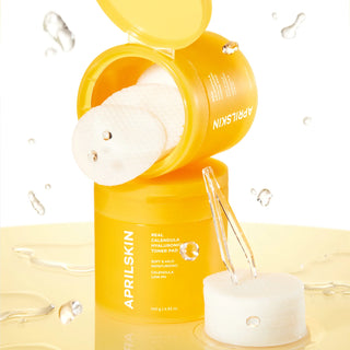 Aprilskin - Real Calendula Hyaluronic Toner Pads 80ea