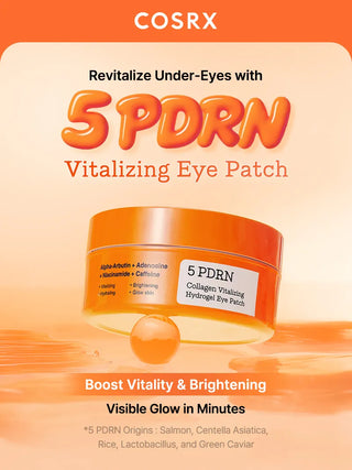 COSRX - 5 PDRN Collagen Vitalizing Hydrogel Eye Patch, 60 шт.