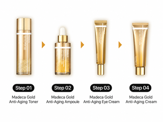 Centellian24 - Madeca Gold Anti Aging Prestige Special Set ( Toner 120ml + Ampoule 30ml + Eye Cream 30ml + Cream 50ml)