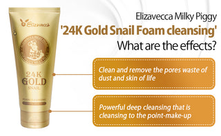 Elizavecca - 25K Gold Snail Foam Cleanser 180ml