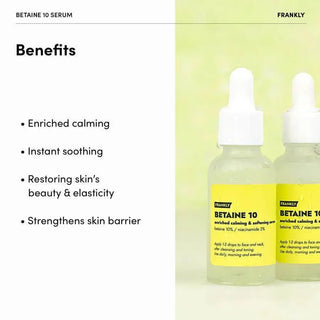 Frankly - Betaine 10 Enriched Calming & Softening Serum 30ml - Koreabe