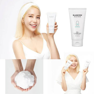 Blancow - Milky Skin Real Cleansing Foam 150ml - Koreabe
