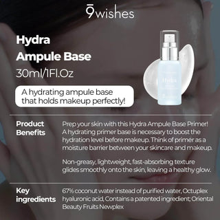 9wishes - Hydra Skin Ampule Base 30ml - Koreabe