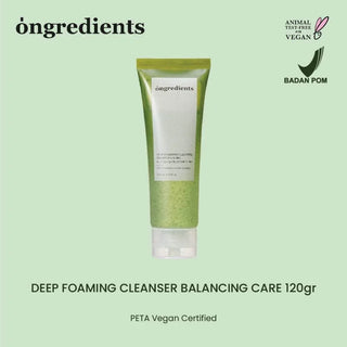 Ongredients - Deep Foaming Cleanser Balancing Care 120ml - Koreabe