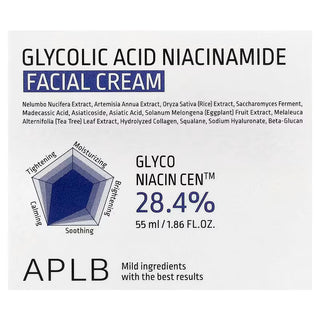 APLB - Glycolic Acid Niacinamide Facial Cream 55ml