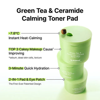 By Wishtrend - Green Tea Ceramide Calming Toner Pad 70ea