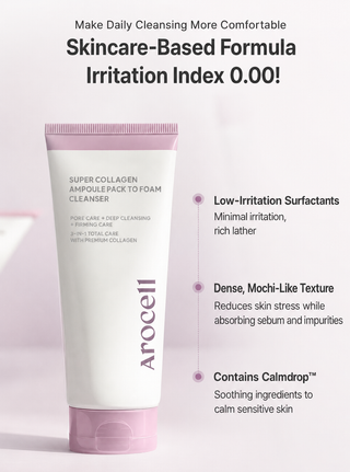 Arocell - Пенка-мусс для умывания Super Collagen Ampoule Pack to Foam Cleanser 120 мл