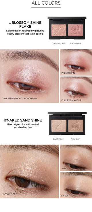 Jung Saem Mool - Refining Eyeshadow Double - 2 Colors - Koreabe